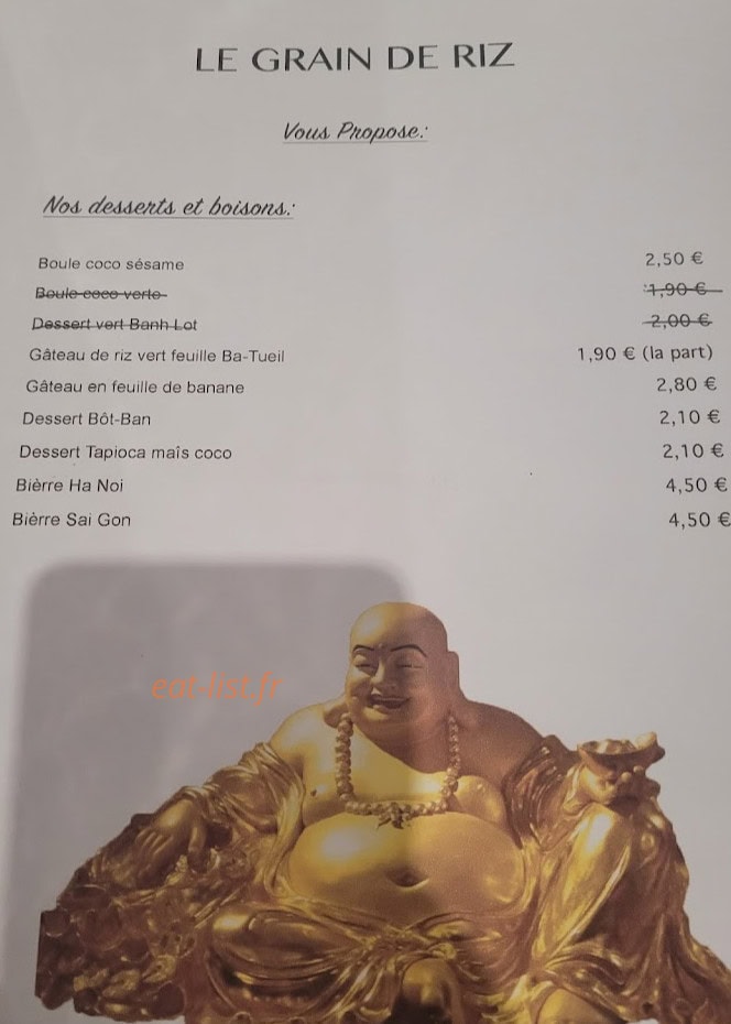Le Grain de Riz — carte page 3