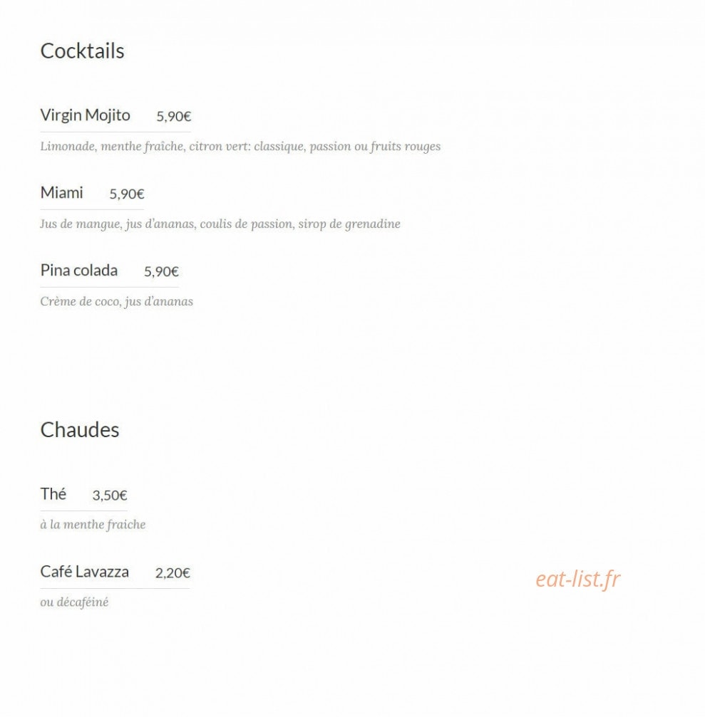 Le Jumeyrah — carte page 4