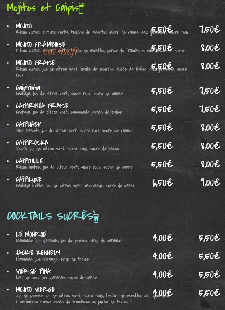 Le Marilyn — carte page 2