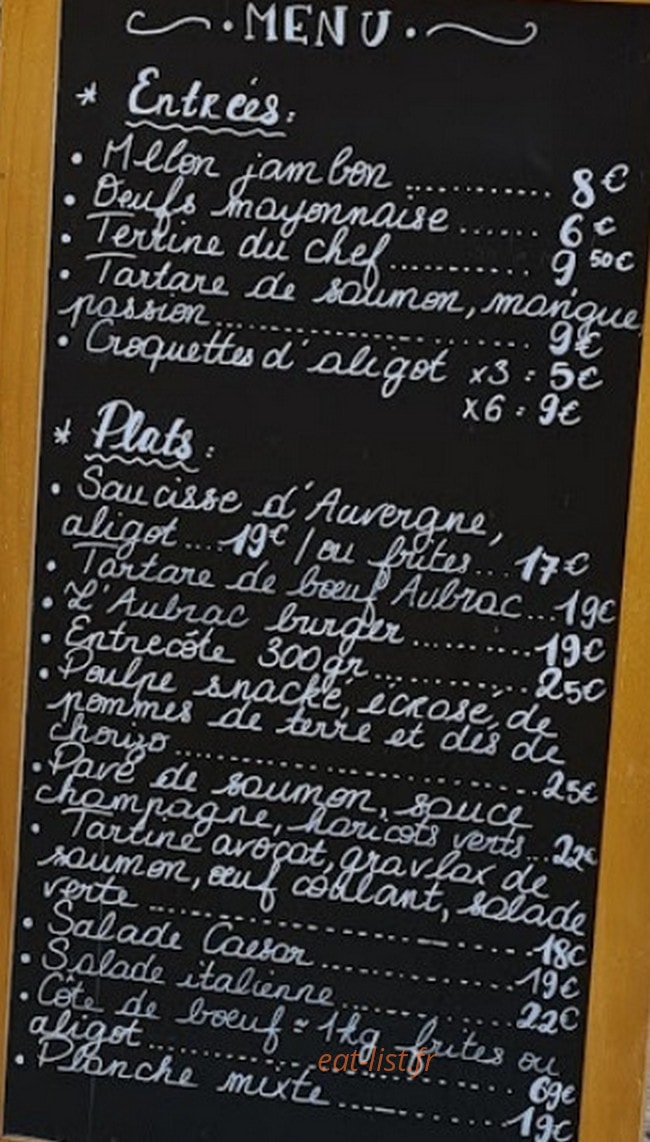 Le P tit Breguet Paris 11 menu et photos