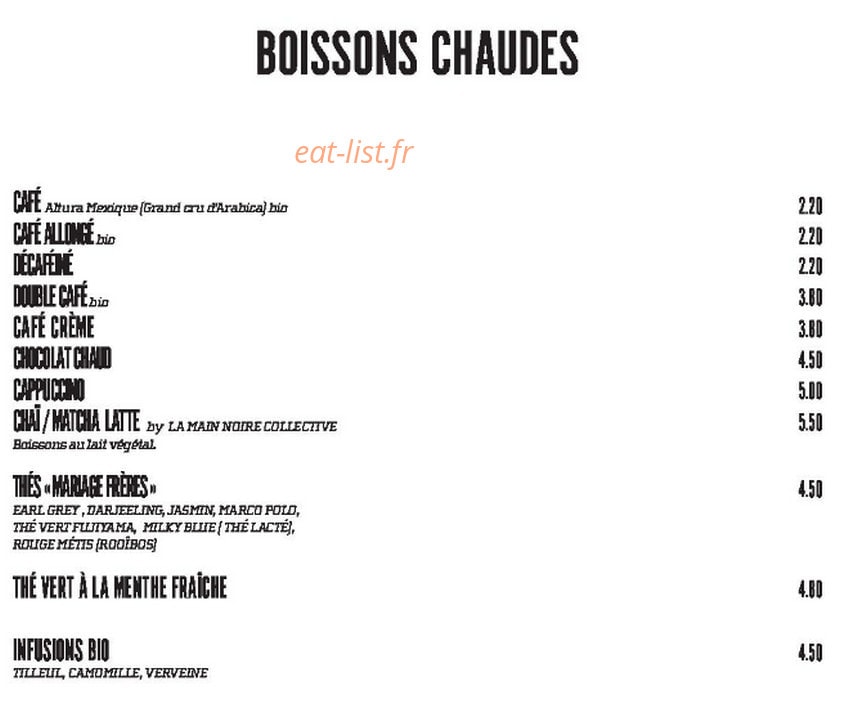 Le Pause Café — carte page 8
