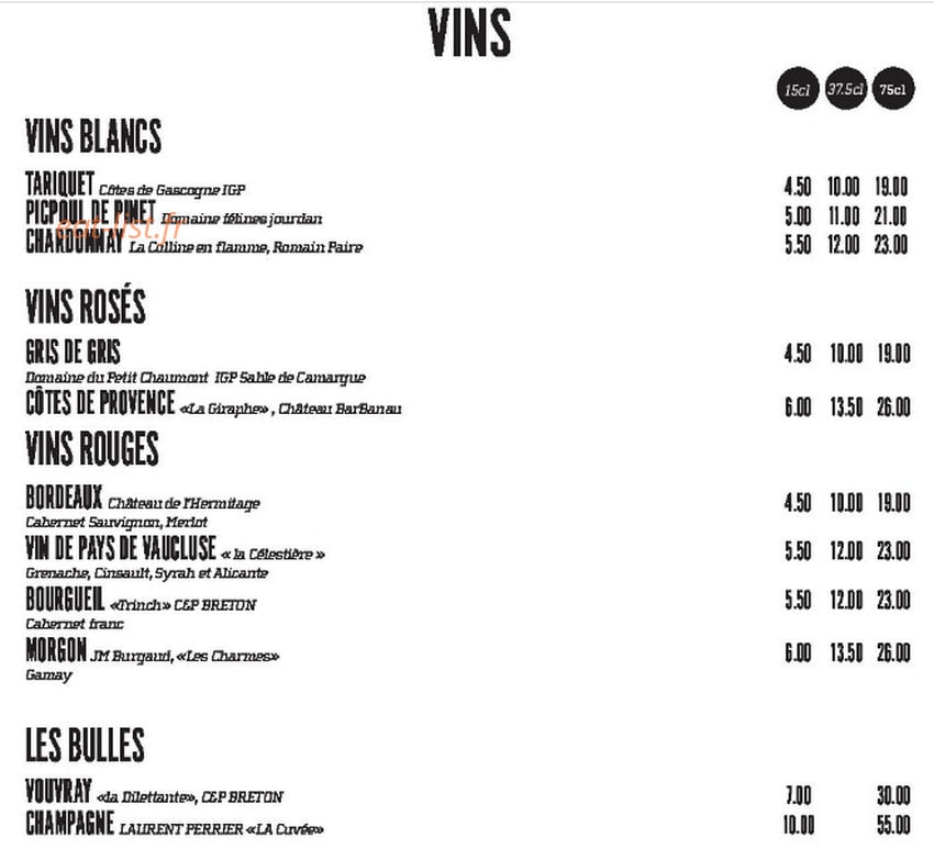 Le Pause Café — carte page 5