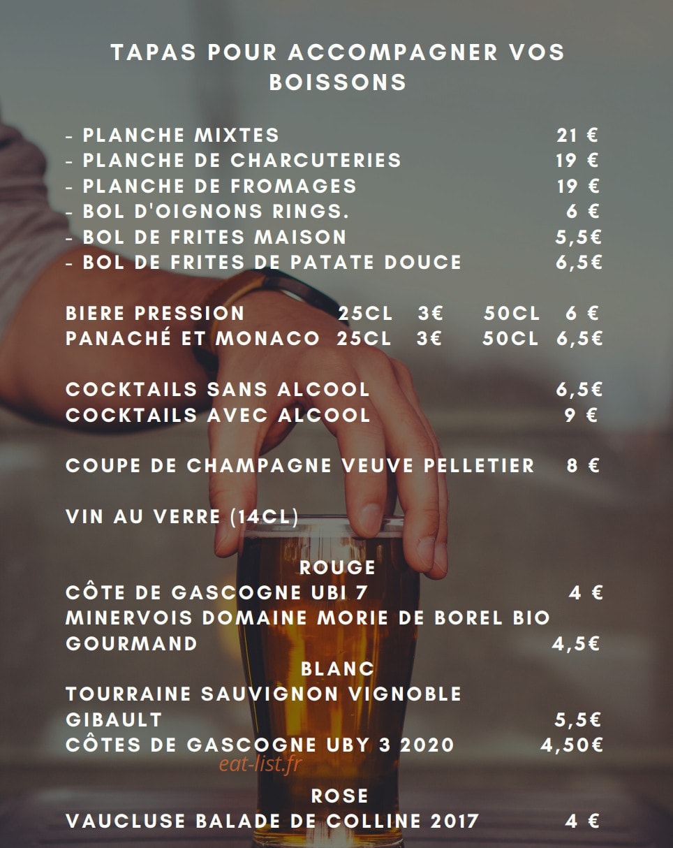 Le Petit Charonne — carte page 2