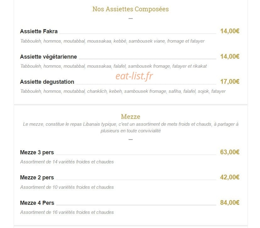 Le Petit Fakra — carte page 2