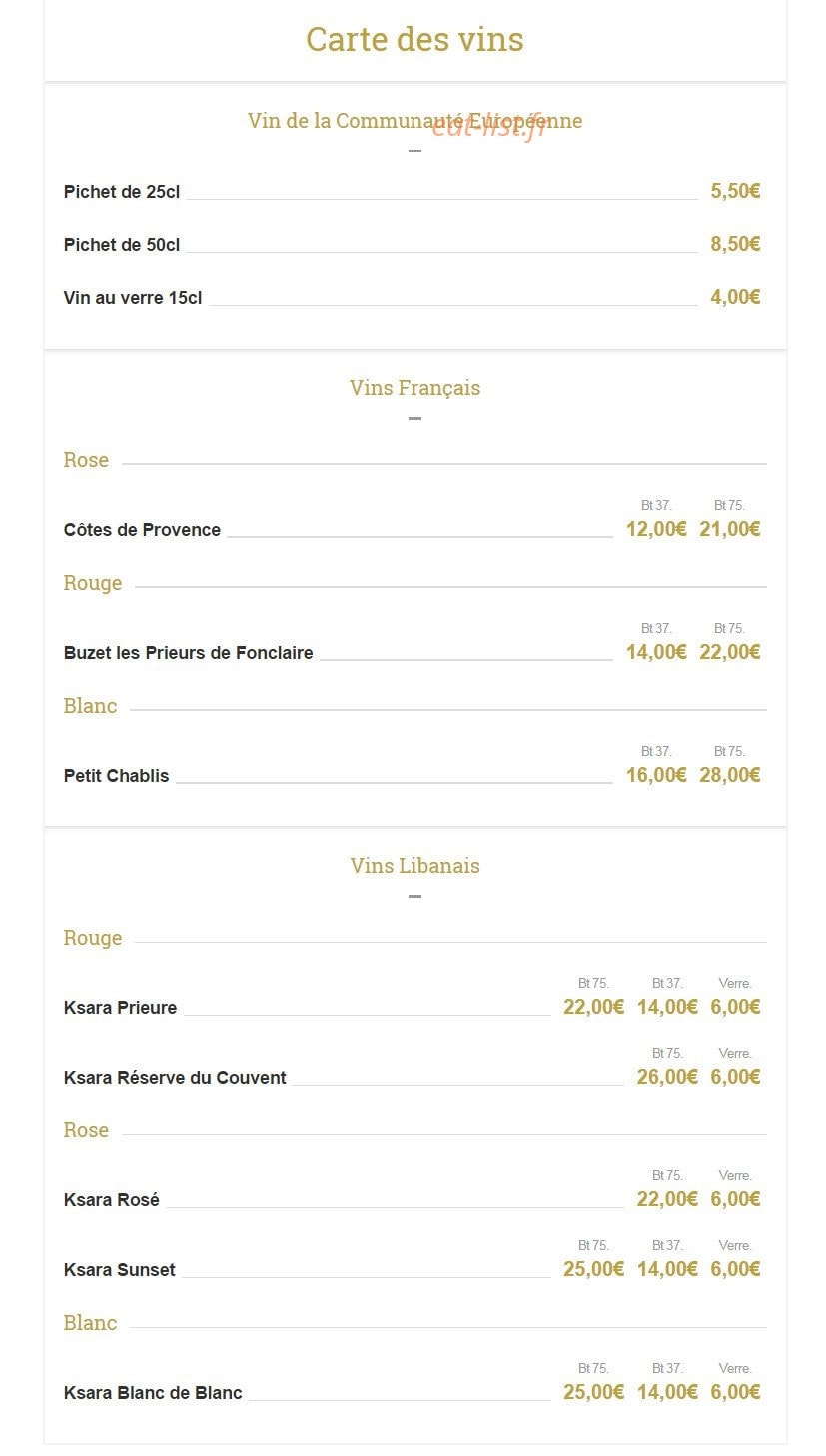 Le Petit Fakra — carte page 6