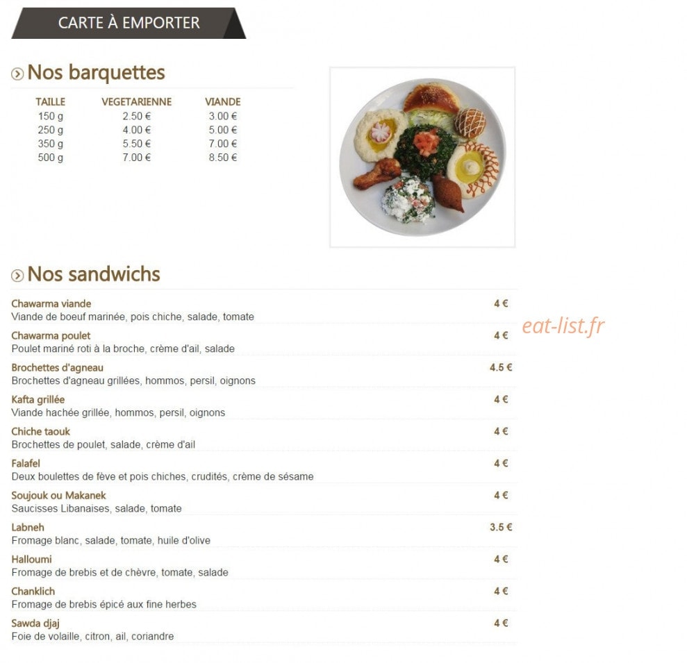 Le Petit Phénicien — carte page 6
