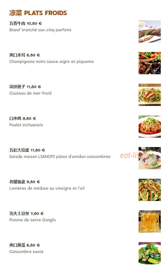 Le Régal — carte page 7