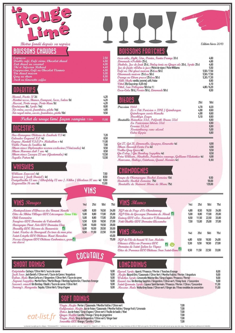 Le Rouge Limé — carte page 4