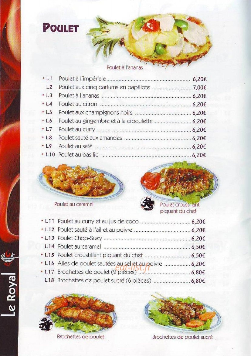 Le Royal Mandarin Express — carte page 4