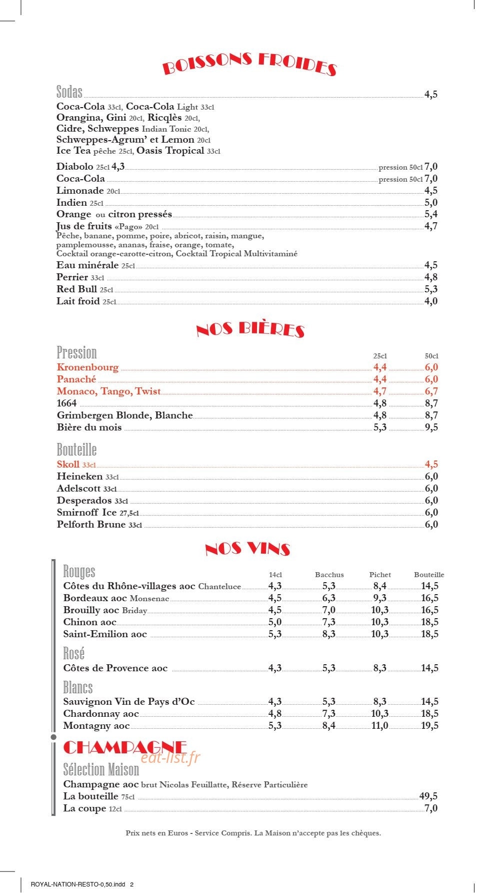 Le Royal VI Nation — carte page 4