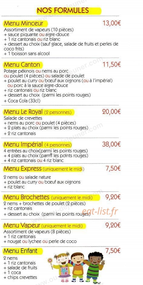 Le Royal Wok — carte page 5