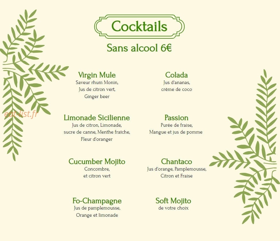 Le Ryss Café — carte page 15