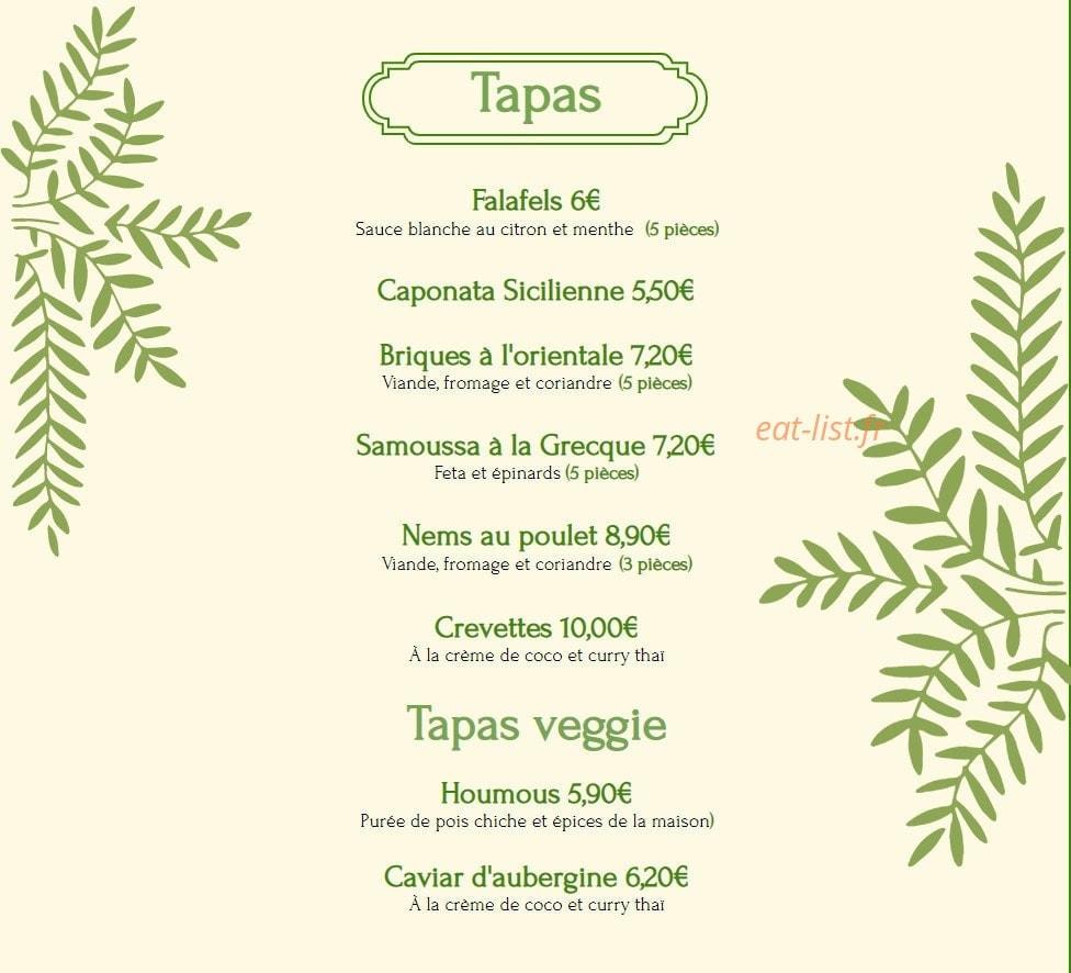 Le Ryss Café — carte page 6