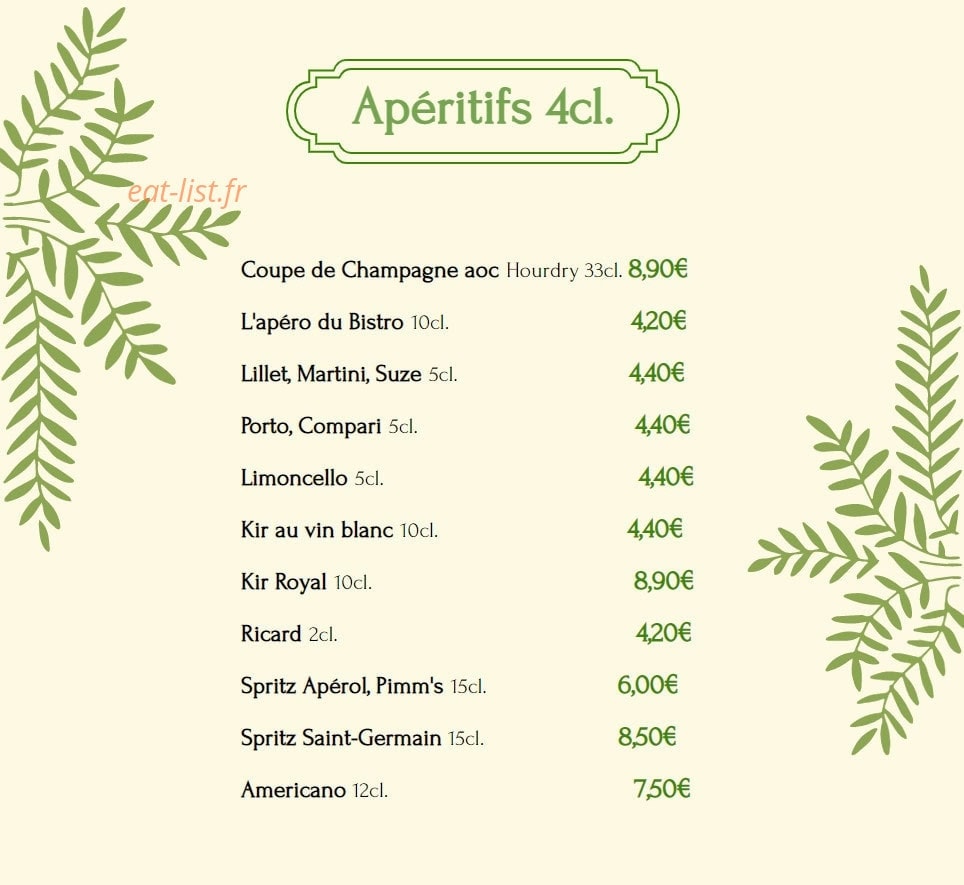 Le Ryss Café — carte page 16