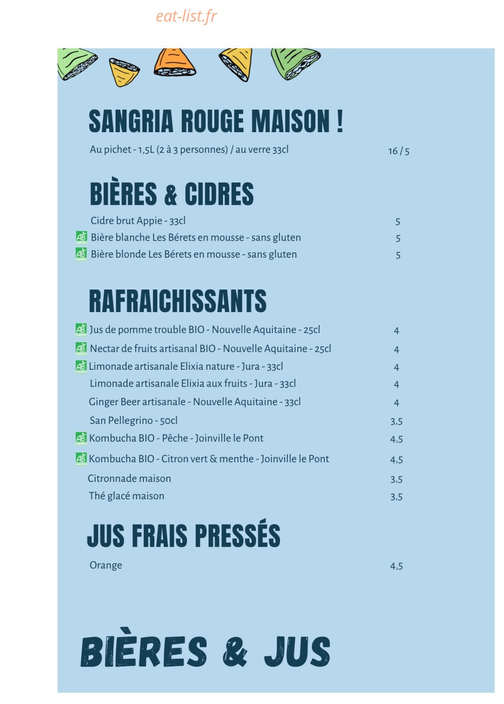 Les Bariolés de Maud — carte page 3