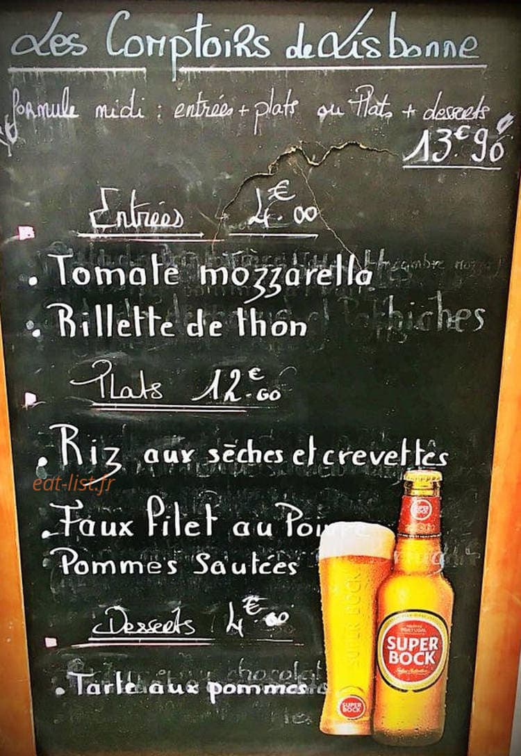 Les comptoirs de Lisbonne — carte page 1