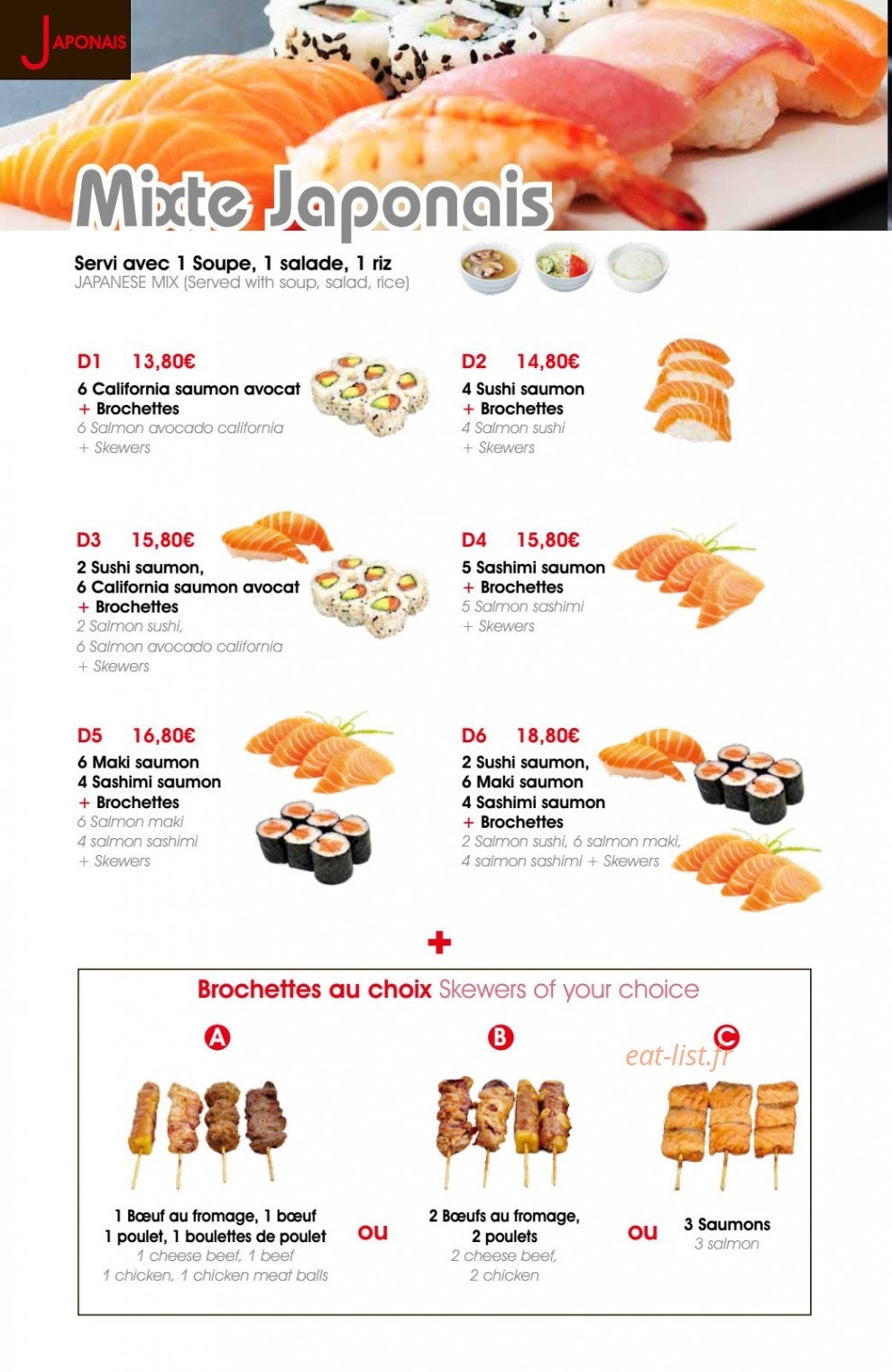 Les Convives — carte page 14