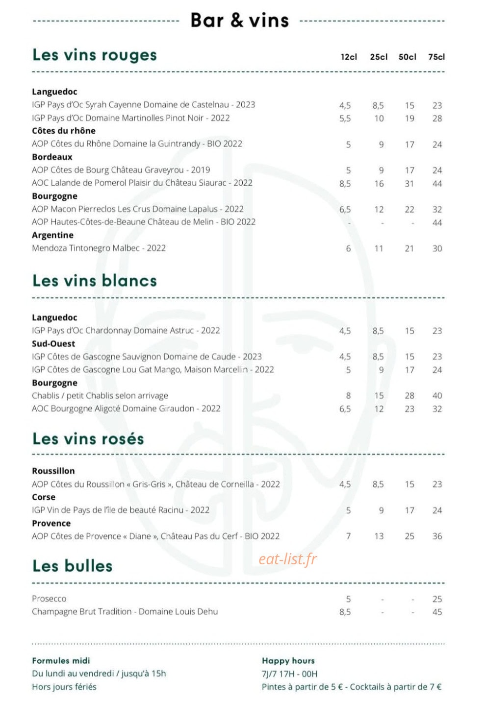 Les Cousins — carte page 6