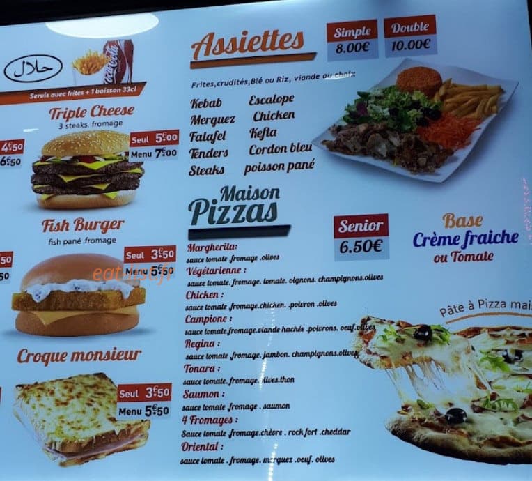 Mac Doner — carte page 1