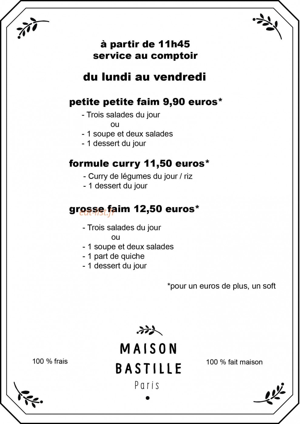Maison Bastille — carte page 2