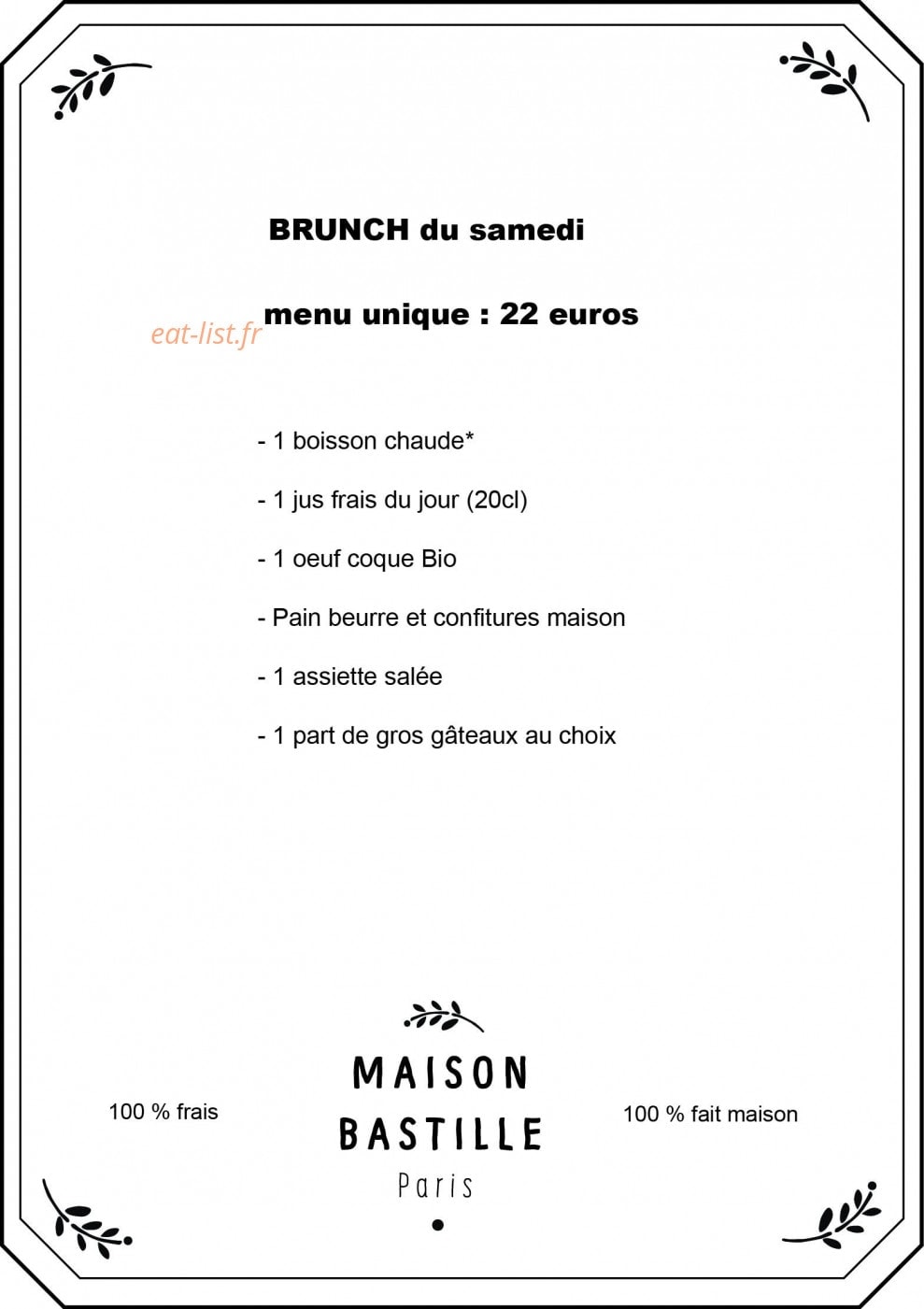 Maison Bastille — carte page 4