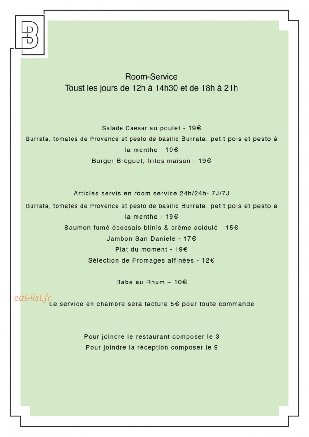 Maison Bréguet — carte page 9