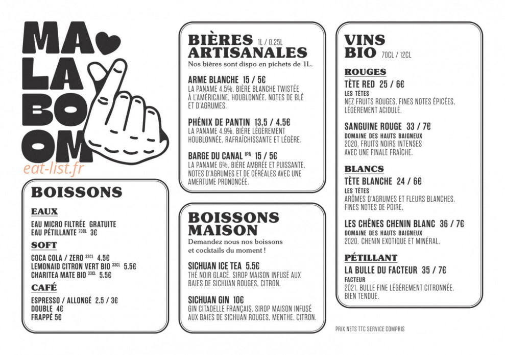 Mala Boom — carte page 2