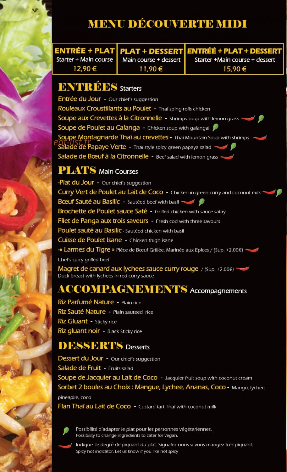 Meilleur Coco ThaÏ — carte page 4
