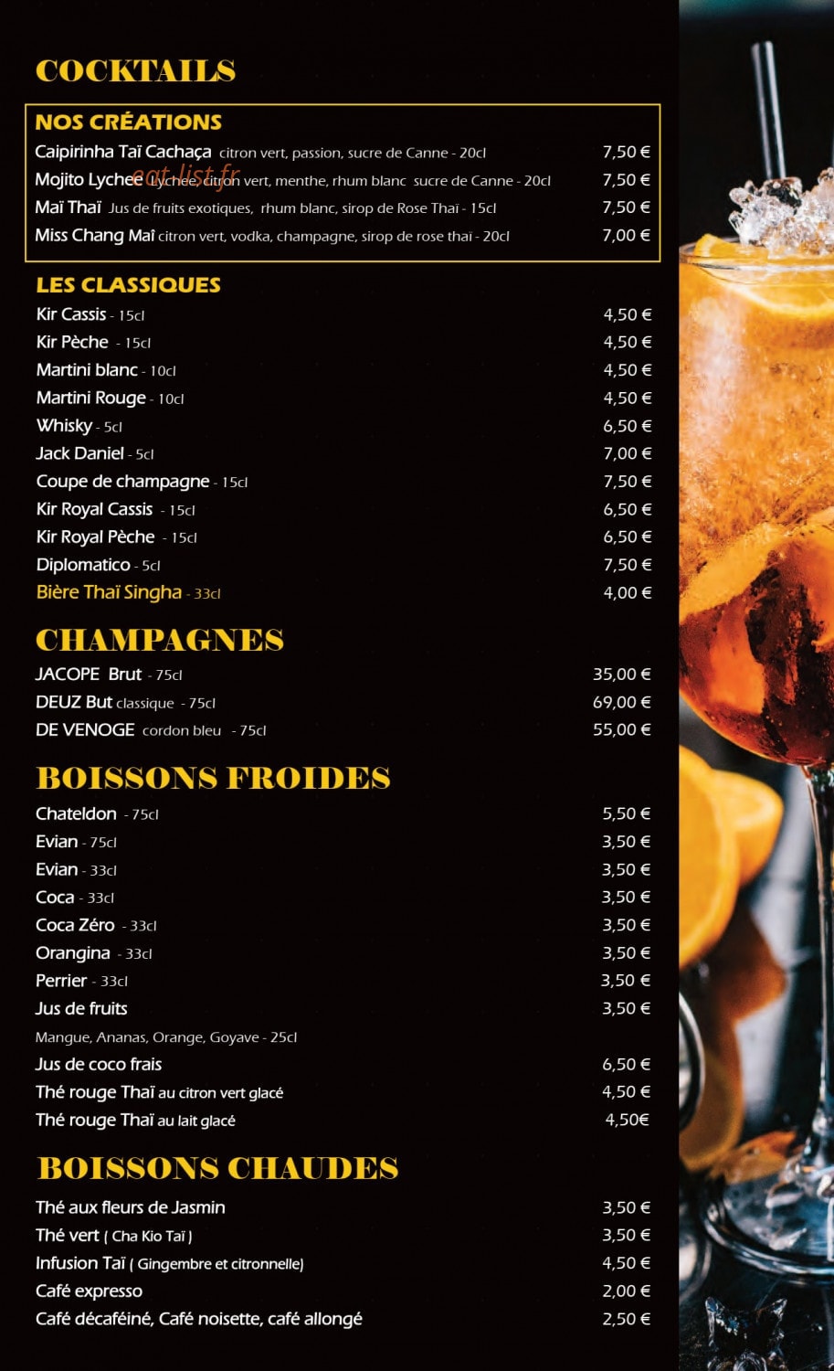 Meilleur Coco ThaÏ — carte page 12