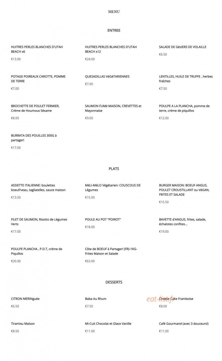 Monsieur Poirot — carte page 1