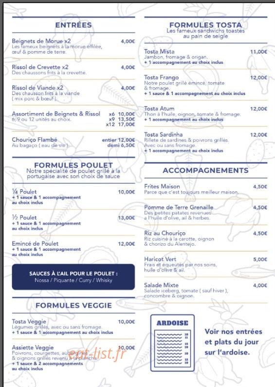Nossa Churrasqueira — carte page 1
