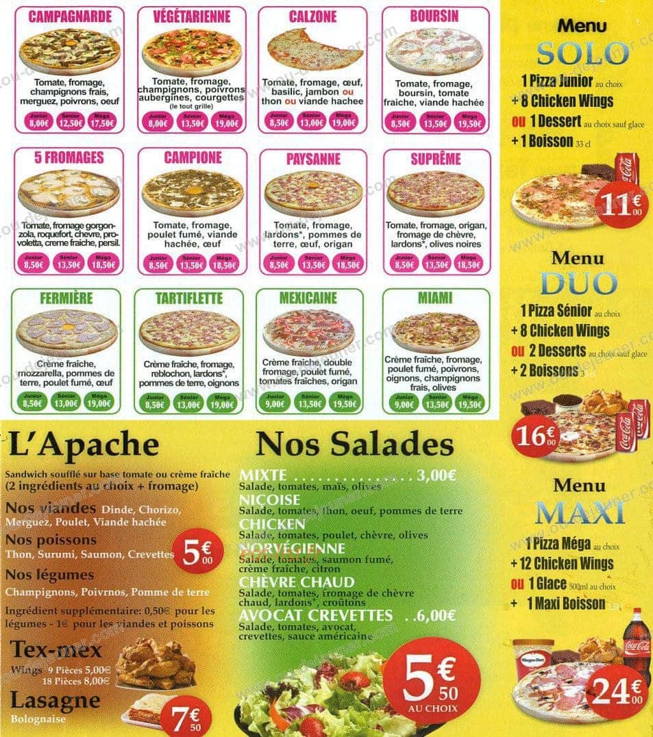 O Pacha — carte page 3