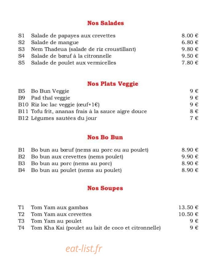 O'Riz Blanc — carte page 2