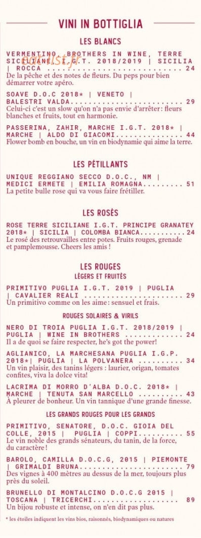 Ober Mamma — carte page 3