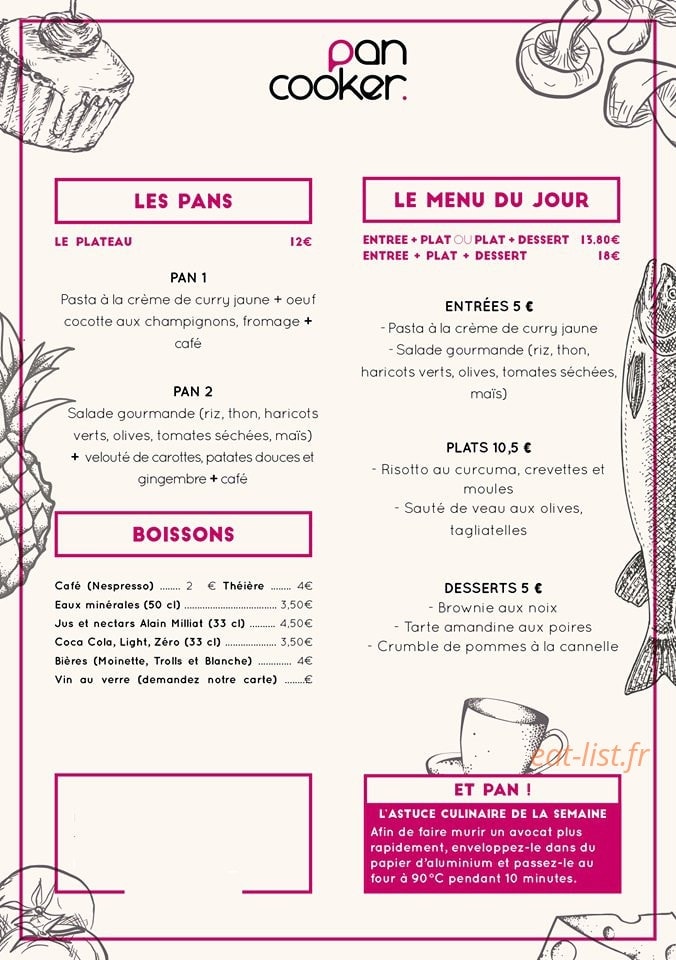 Pan Cooker — carte page 2