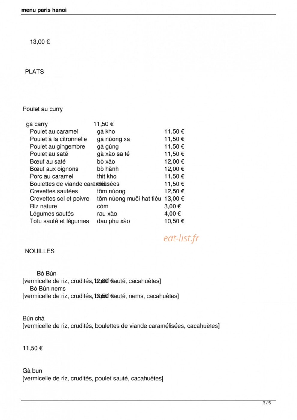 Paris Hanoï — carte page 3
