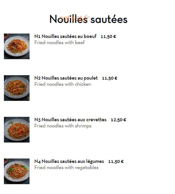 Phở Passion — carte page 8