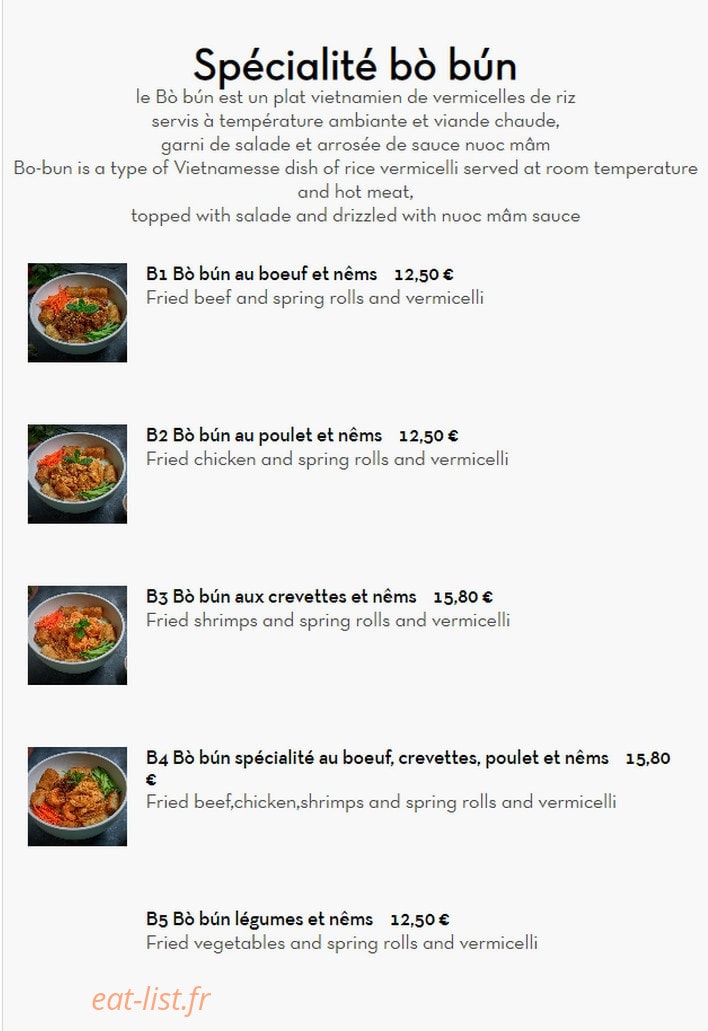 Phở Passion — carte page 15