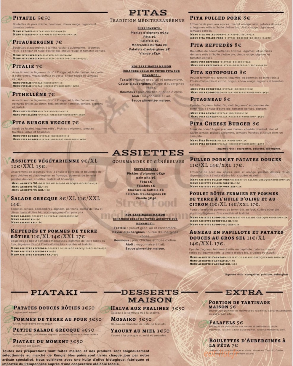 Pita — carte page 1