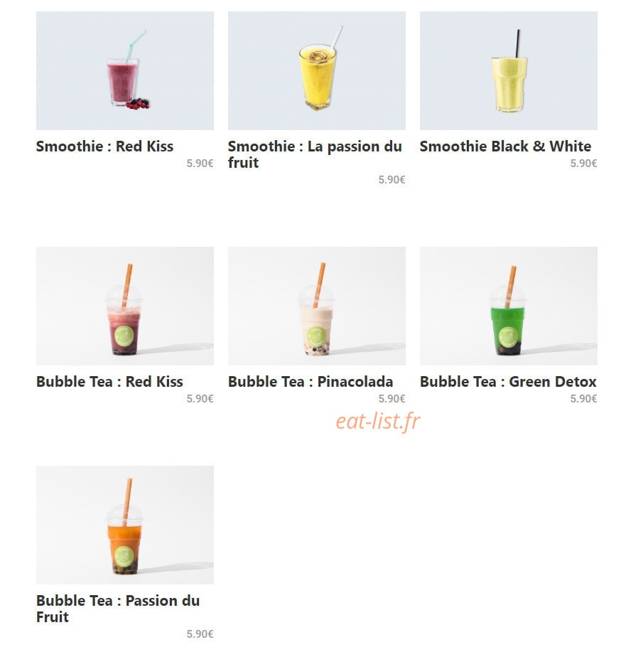 Pitas & Petits Plats — carte page 8