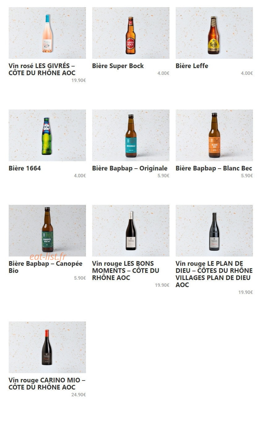 Pitas & Petits Plats — carte page 9