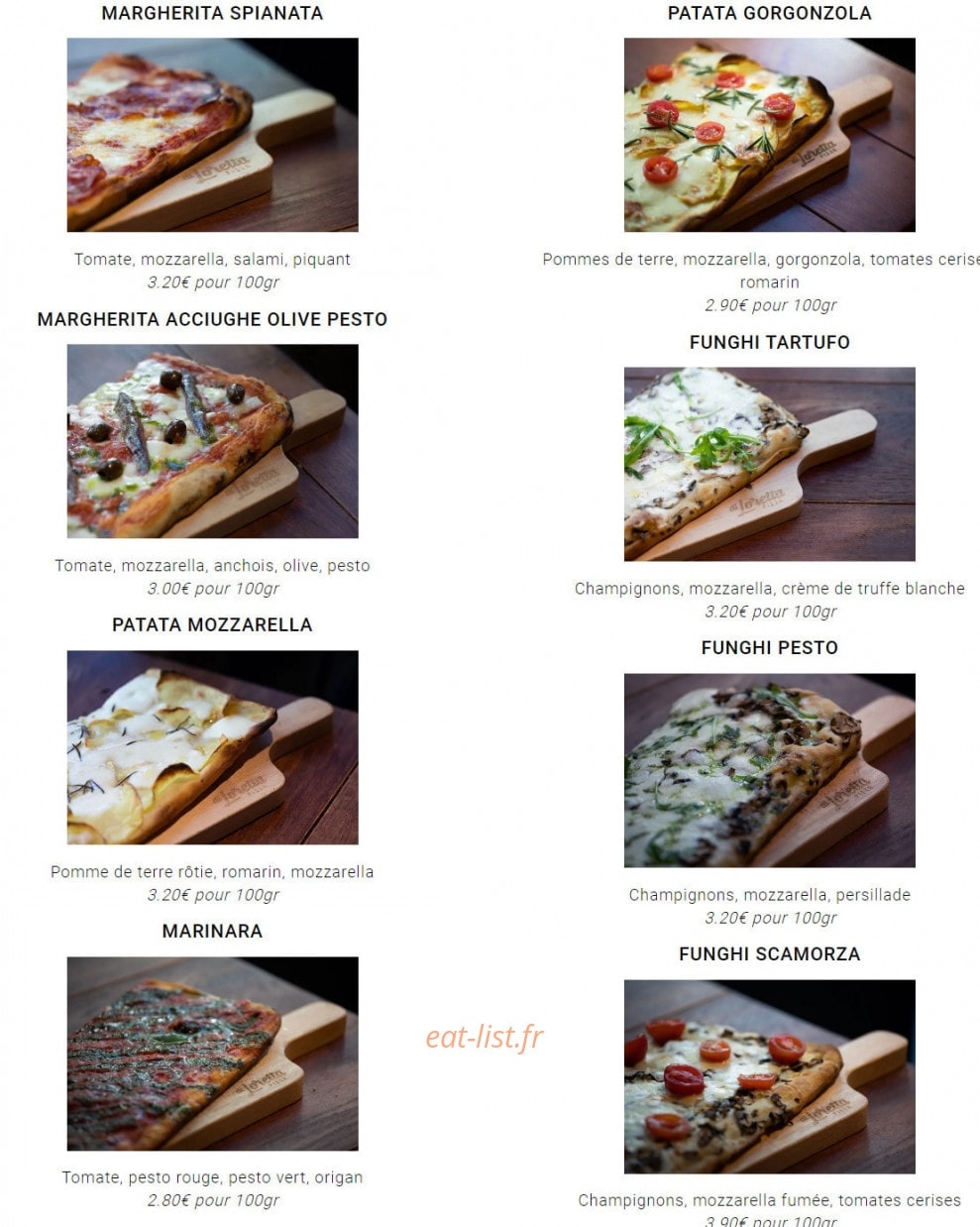 Pizza Di Loretta — carte page 2
