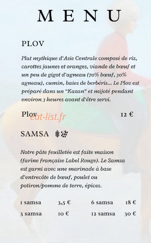 Plov Samsa — carte page 2
