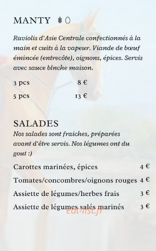 Plov Samsa — carte page 1