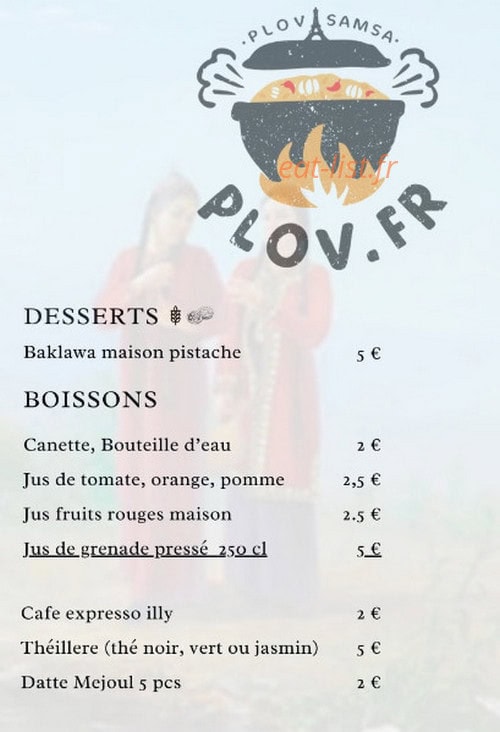 Plov Samsa — carte page 3