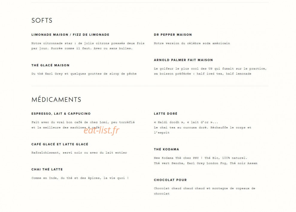 Pny Burger — carte page 7