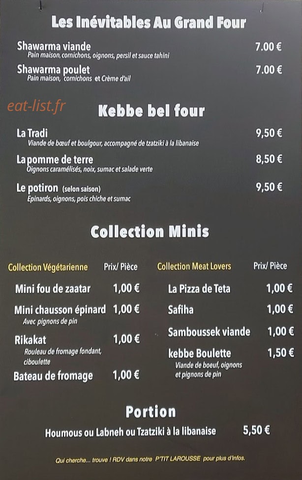 Raad four Libanais — carte page 3