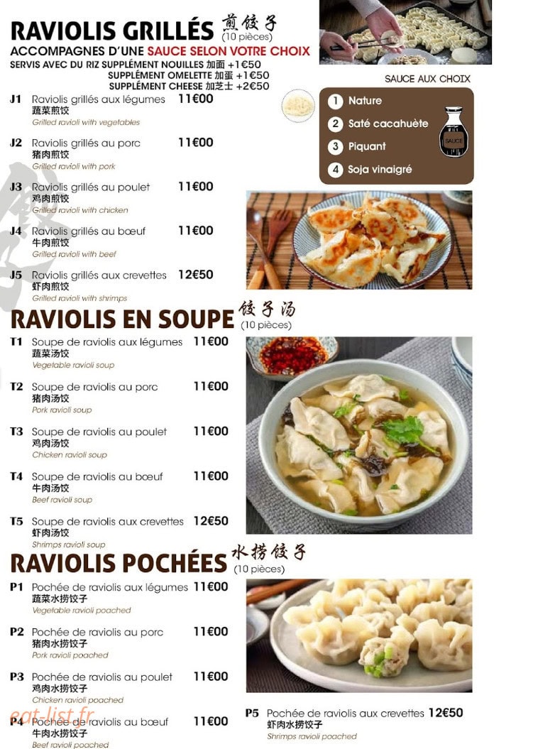 Raviolis Maman — carte page 3