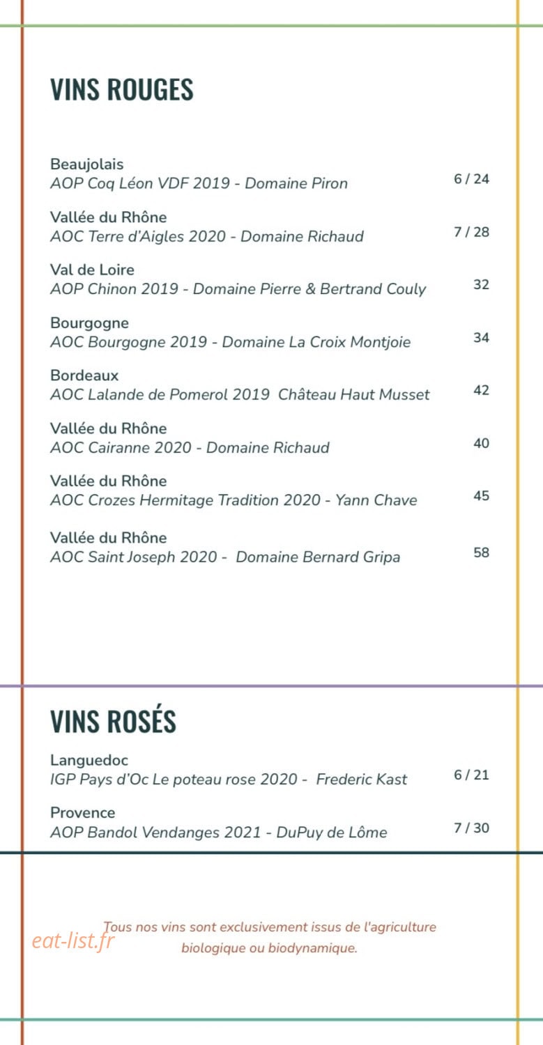 Restaurant Têt — carte page 7