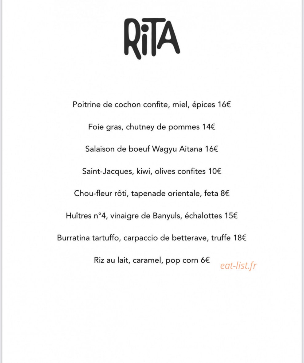 Rita — carte page 1